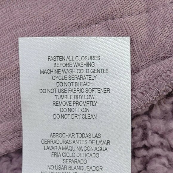 Free Country Fleece Plush Vest High Pile Dusty Woodrose Pockets Buttery Soft - Picture 9 of 9